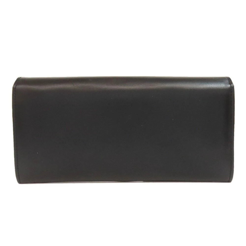 Salvatore Ferragamo leather Wallet long Gancini Black